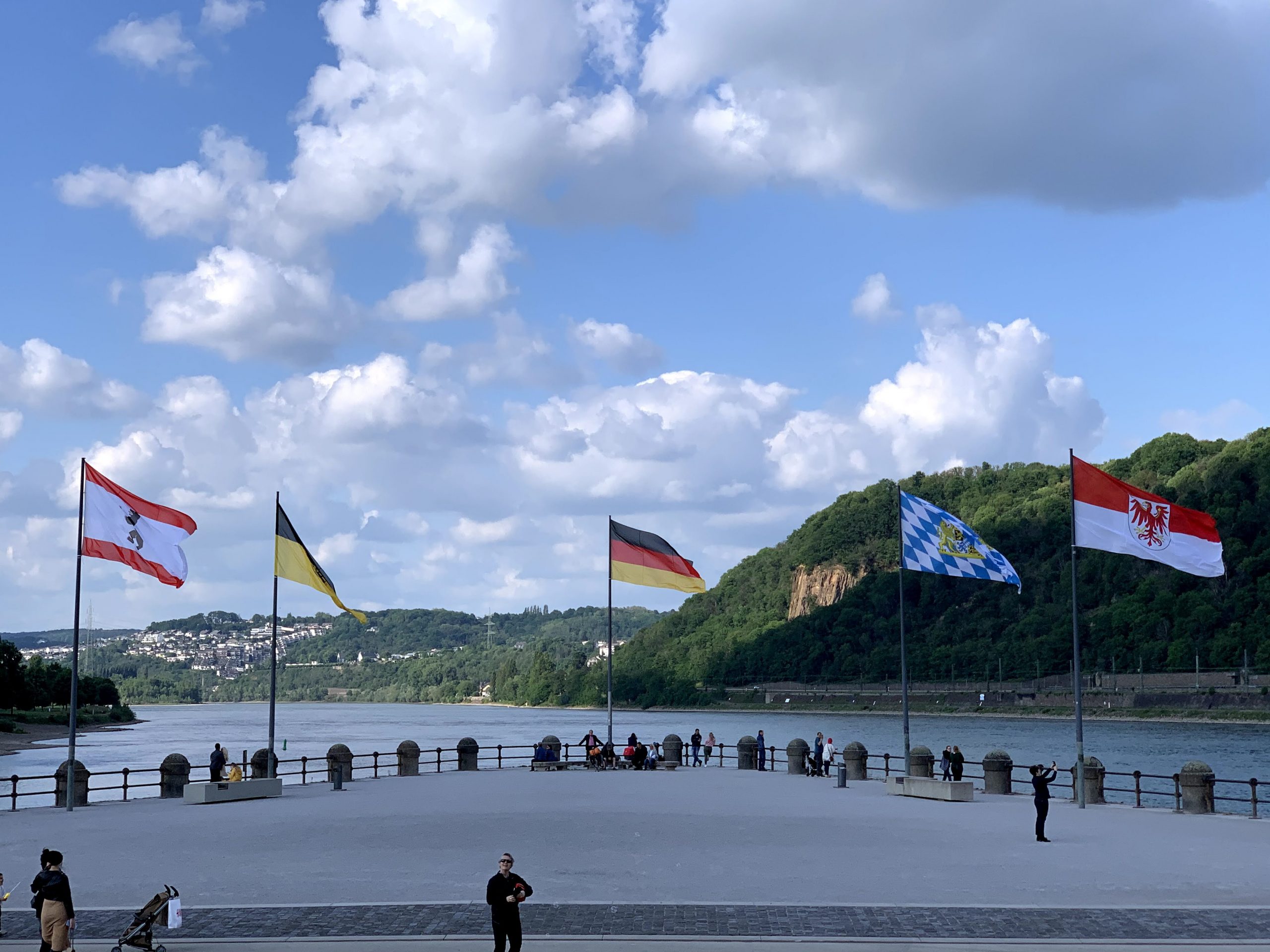 Deutschland Bayern und andere Flaggen